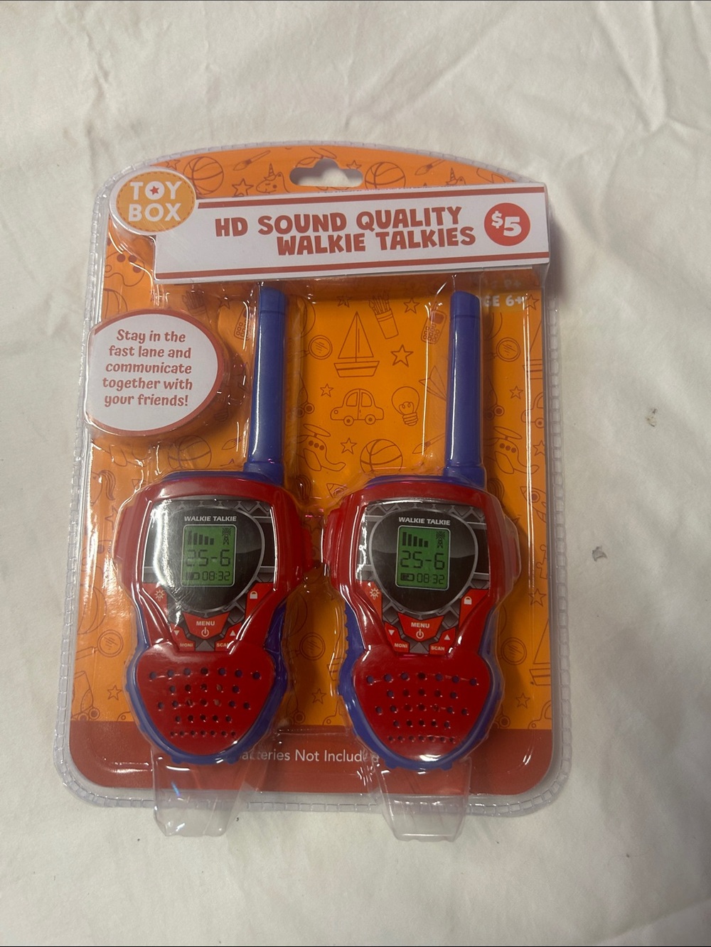 HD Sound Quality Walkie Talkies - Red and Blue Twin Pack
